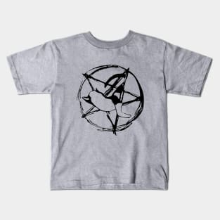 Cat in a Pentagram 1 Kids T-Shirt